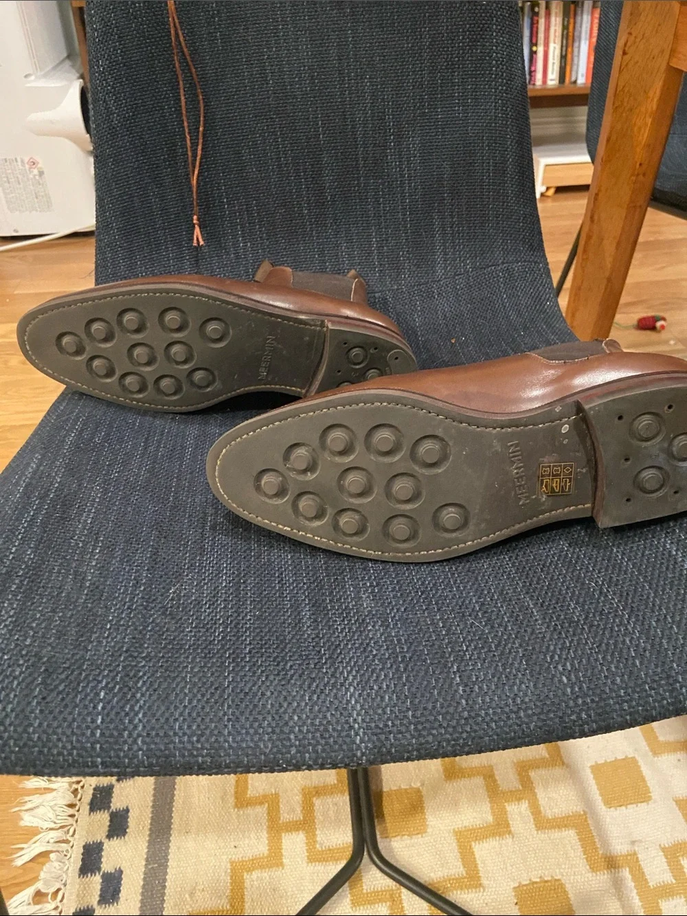 Meermin Brown Leather Chukka Chelsea Boots